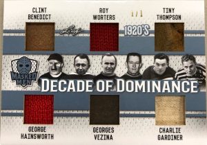 Decade of Dominance Clint Benedict, Roy Worters, Tiny Thompson, George Hainsworth, Georges Vezina, Charlie Gardiner