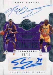 Franchise Favorites Dual Signatures Kobe Bryant, Shaquille O'Neal