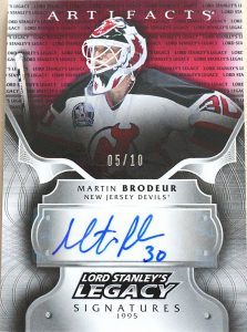 Lord Stanley's Legacy Autos Red Martin Brodeur