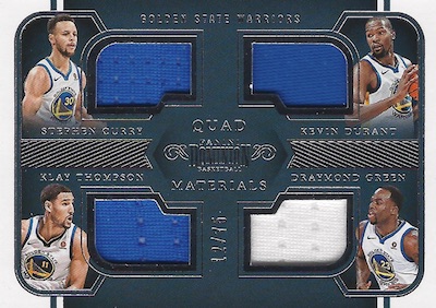 Quad Materials Draymond Green, Stephen Curry, Kevin Durant, Klay Thompson