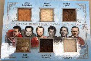 Vintage Memorabilia 12 Front Jean Beliveau, Doug Harvey, Elmer Lach, Toe Blake, Maurice Richard, Howie Morenz