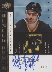 2002-03 Tribute Super Rookie Auto Patch Ray Bourque
