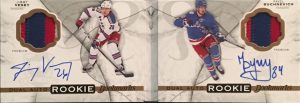 Auto Dual Rookie Bookmarks Jimmy Vesey, Pavel Buchnevich