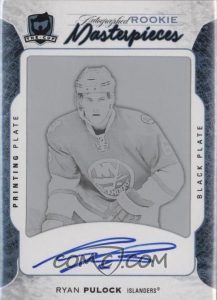 Auto Rookie Plates Black SP Authentic Ryan Pulock