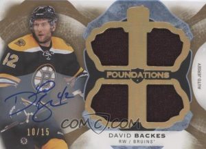 Cup Foundations Jersey Auto David Backes