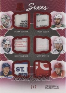 Cup Sixes Red Tag Devan Dubnyk, Tyler Seguin, Martin Jones, Jeff Carter, Vladimir Tarasenko, Johnny Gaudreau