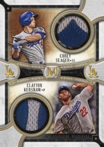Dual Meaningful Material Patch Relic Gold Corey Seagar, Clayton Kershaw