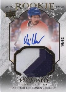 Exquisite Rookie Auto Patch Artturi Lehkonen