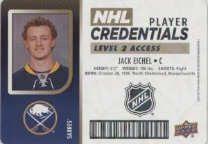 NHL Player Credentials Level 2 Access Jack Eichel