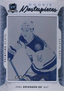 Rookie Plates Cyan Premier Variations Joel Eriksson Ek