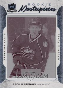 Rookie Plates Magenta Black Diamond Rookie Gems Zach Werenski