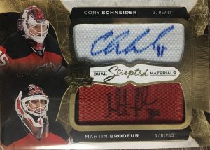 Scripted Materials Dual Corey Schneider, Martin Brodeur