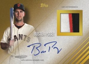 Topps Reverence Auto Patch Buster Posey