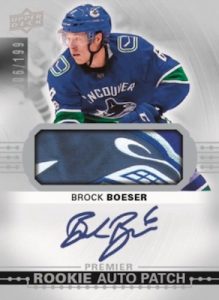 Acetate Rookie Auto Patch Relic Brock Boeser