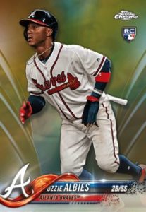 Base Gold Refractor Ozzie Albies