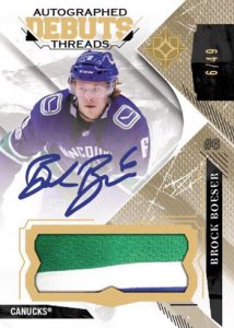 Debut Threads Patch Auto Brock Boeser