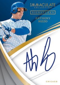 Immaculate Signatures Anthony Rizzo