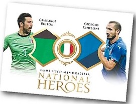 National Heroes Dual Relics Gianluigi Buffon, Giorgio Chellini