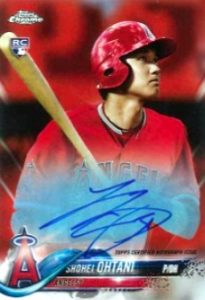 Rookie Autos Red Refractor Shohei Ohtani