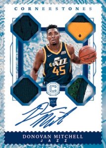 Rookie Cornerstones Auto Relic Quartz Donovan Mitchell