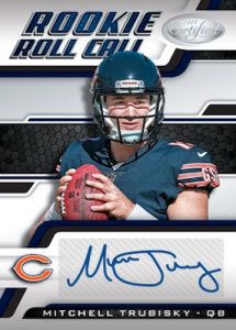 Rookie Roll Call Signatures Blue Mitchell Trubisky