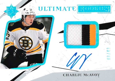 Ultimate Rookie Patch Auto Charlie McAvoy