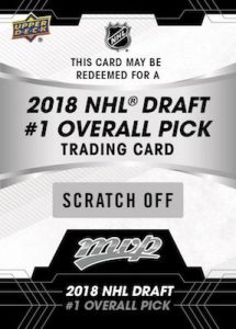 2018 NHL Draft Pick #1 SP Redemption