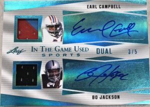 Dual Auto Earl Campbell, Bo Jackson