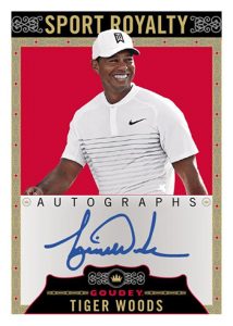 Goudey Sport Royalty Autos Tiger Woods