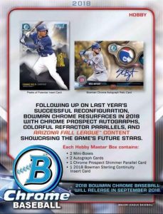 2018 Bowman Chrome Baseball