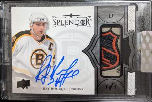 Borderless Auto Relic Black Ray Bourque Borderless Auto Relic Black Ray Bourque