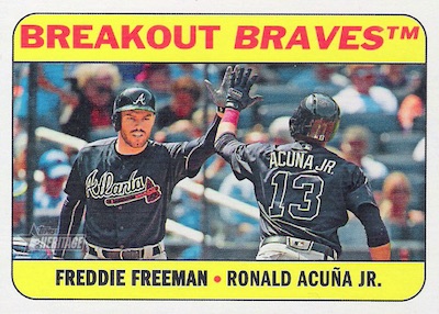 Combo Cards Freddie Freeman, Ronald Acuna Jr