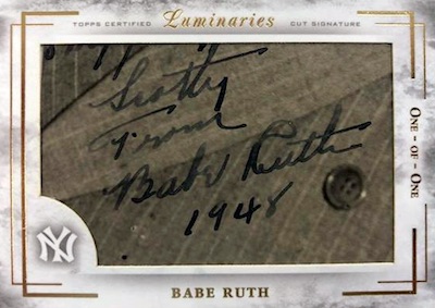 Cut Signatures Babe Ruth