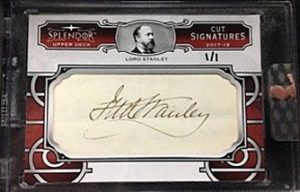 Cut Signatures Lord Stanley Cut Signatures Lord Stanley