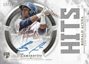 Hit Kings Auto Relics Ronald Acuna