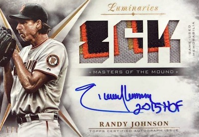 Masters of the Mound Auto Patch Randy Johnson