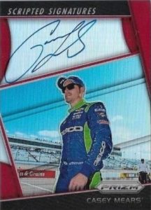 Scripted Signatures Prizm Red Casey Mears