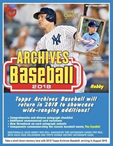 2018 Topps Archives Baseball Hobby Box