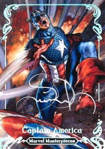 Base Silver Autograph Captain America