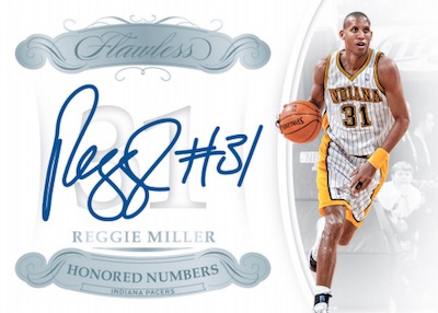 Honored Numbered Autos Reggie Miller