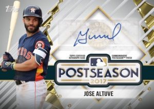 MLB Postseason Logo Manufactured Patch Auto Jose Altuve
