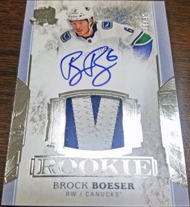 Rookie Patch Auto Brock Boeser