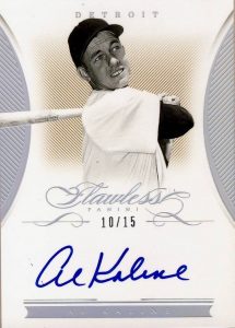 Supplied Cards Flawless Signatures Al Kaline