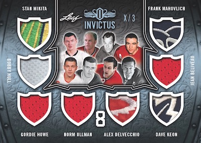 The Invictus 8 Stan Mikita, Bobby Hull, Gordie Howe, Norm Ulman, Alex Delvecchio, Dave Keon, Jean Beliveau, Fran Mahovlich MOCK UP