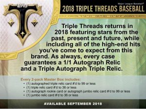 2018 Topps Triple Threads