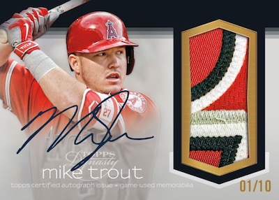 Autographed Patches Mike Trout