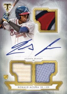 Base Rookie and Future Phenoms Auto Relics Ronald Acuna Jr