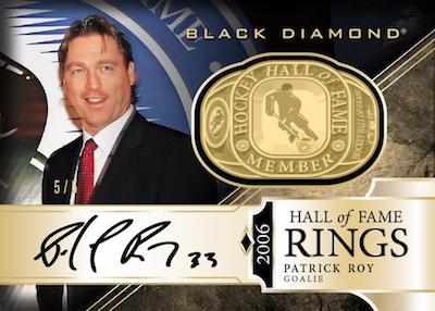 Hall of Fame Rings Gold Spectrum Auto Patrick Roy