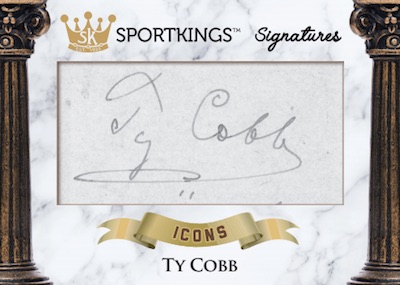 Icon Heroes Cut Signatures Ty Cobb