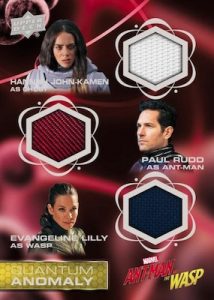 Quantum Anomaly Triple Relics Hannah John-Kamen as Ghost, Paul Rudd as Ant-Man, Evangeline Lily as Wasp